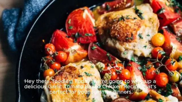 Video thumbnail for Garlic Tomato Baked Chicken Recipe