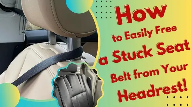 Video thumbnail for How to Easily Free a Stuck Seat Belt from Your Headrest!