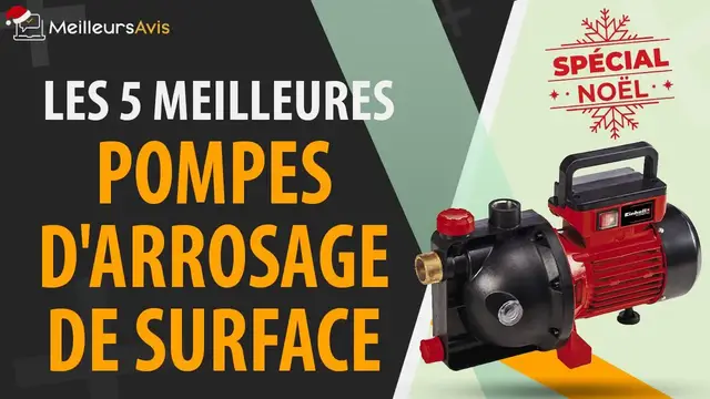 Video thumbnail for 🎁 MEILLEURE POMPE D'ARROSAGE DE SURFACE - NOËL 2022 (Comparatif & Guide d'achat)