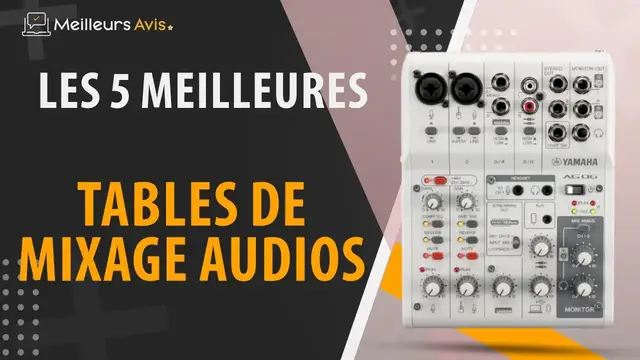 Video thumbnail for ⭐️ MEILLEURE TABLE DE MIXAGE AUDIO - Comparatif 2024