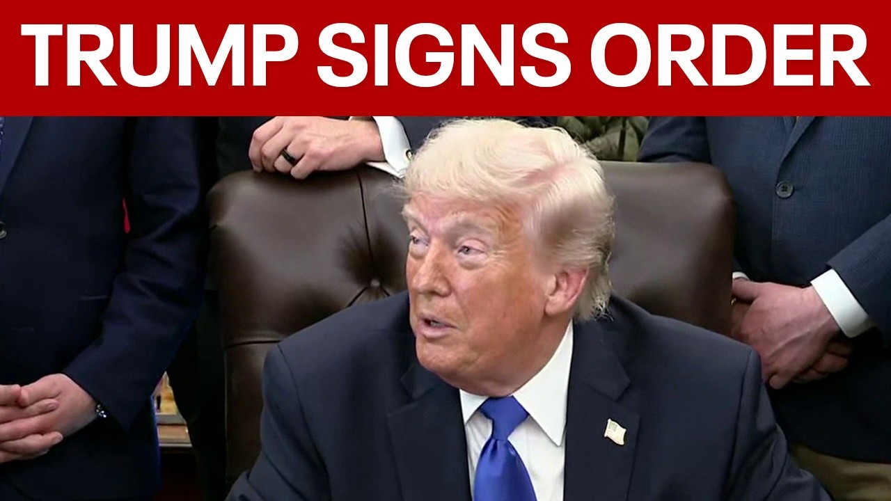 Video thumbnail for Trump signs order to expand access to retirement savings accounts