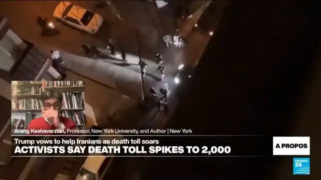 Video thumbnail for 'Very little evidence of mass organisation by protesters' to take over Iran government, analyst says