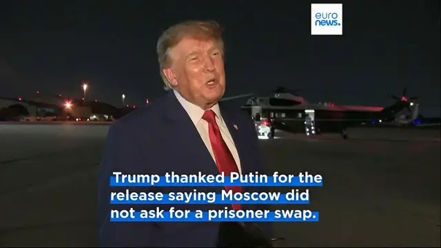 Video thumbnail for Russia frees former US Marine Robert Gilman after more than four years in prison