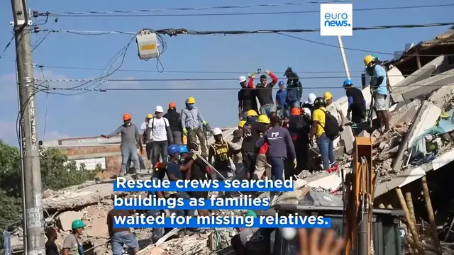 Video thumbnail for Colombia: Rescuers search for survivors after 7.6 magnitude earthquake kills 216 people