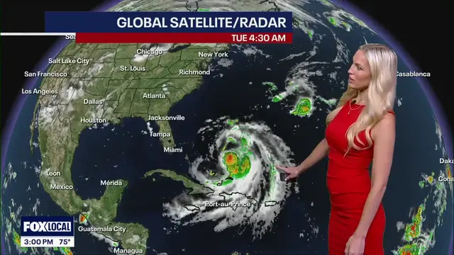 'Video thumbnail for Latest on Hurricane Erin'