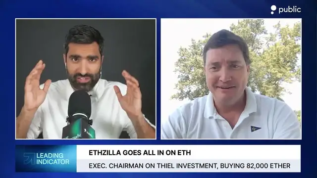 'Video thumbnail for ETHZilla Chairman on Peter Thiel's 7.5% Stake, Vision for Ethereum Treasury'