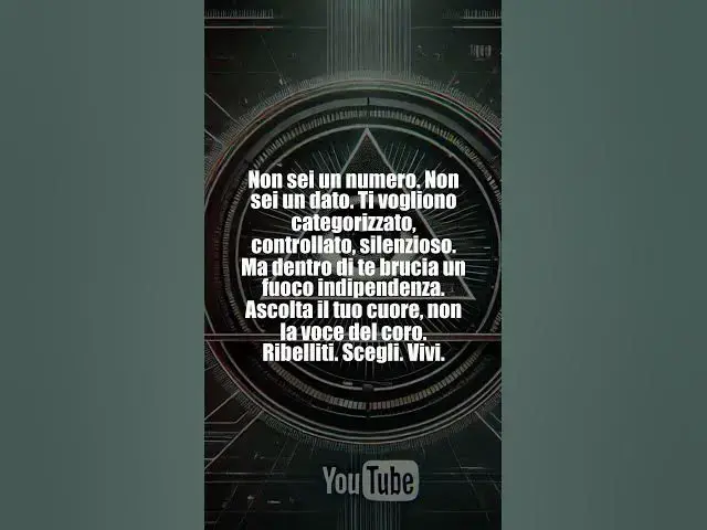 'Video thumbnail for Non Sei Un Numero ! #revolution #shortvideo'