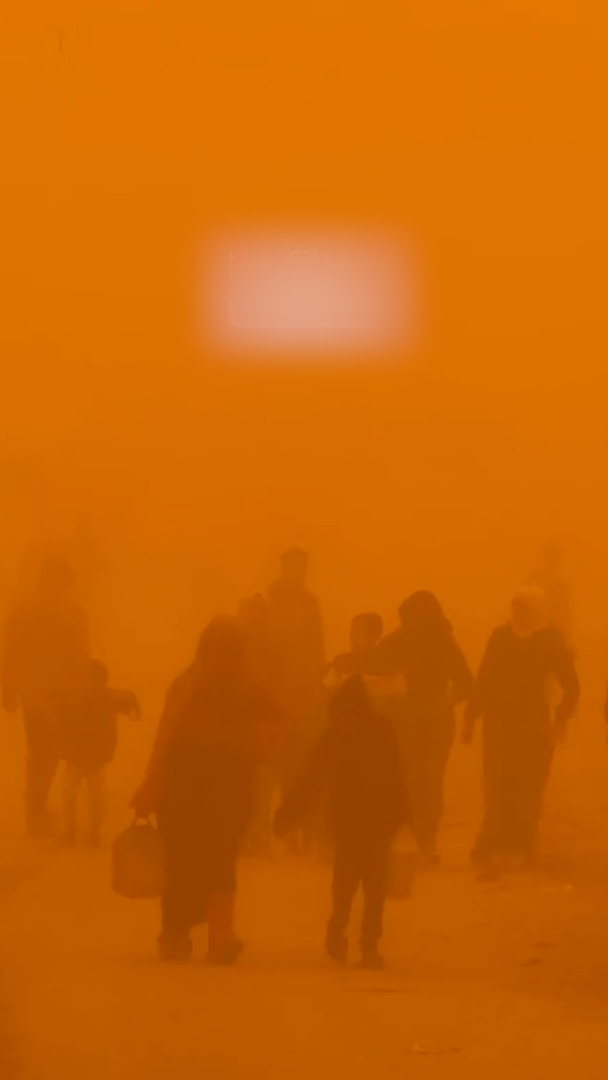 Video thumbnail for Sandstorm hits Gaza, impacting displaced Palestinians