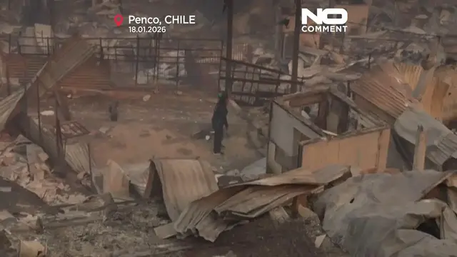 Video thumbnail for Wildfires in Chile kill at least 19, force 50,000 to evacuate
