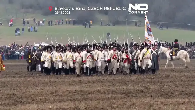 Video thumbnail for Thousands gather in Czech Republic to re-enact Napoleon’s Austerlitz victory over Russia and Austria