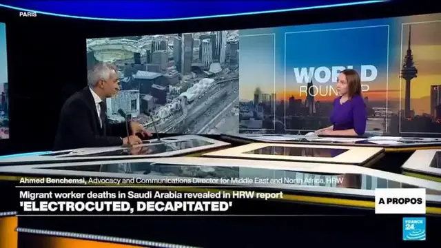 Video thumbnail for HRW report: migrant workers in Saudi Arabia electrocuted, decapitated and falling to death