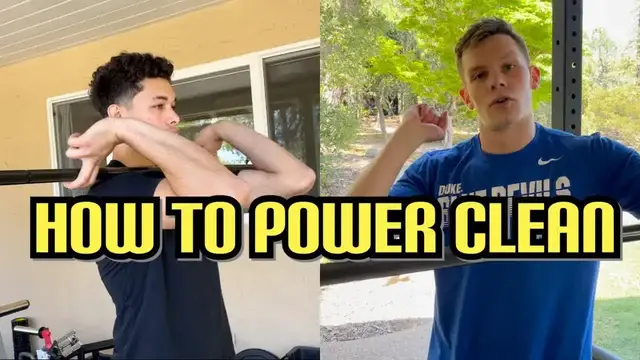 'Video thumbnail for How To Power Clean To Jump Higher'