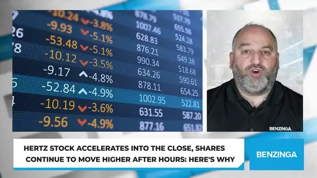 Video thumbnail for Hertz Stock Accelerates Into The Close, Shares Continue To Move Higher After Hours: Here's Why