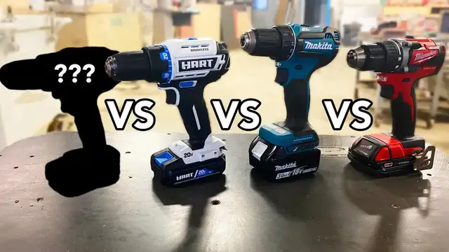 Video thumbnail for Cordless Drill Review: Makita, Milwaukee, & Harbor Freight Comparison