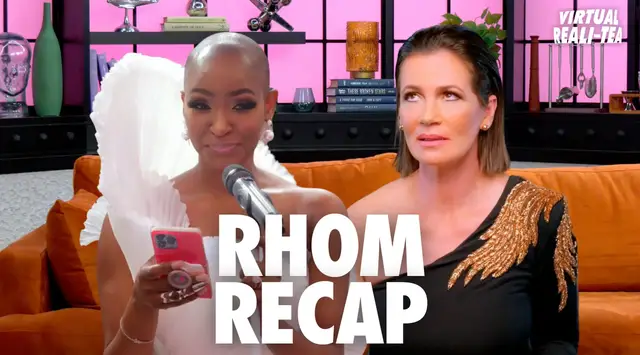 'Video thumbnail for 'RHOM' Recap: Virtual Reali-tea talks Guerdy Abraira exposing Julia Lemigova's text messages'