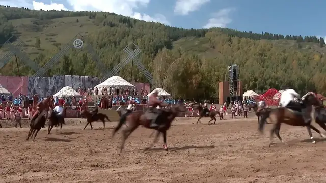 Video thumbnail for Kyrgyzstan: 'Echo of Nomads' festival begins as Kyrgyzstan hosts 6th World Nomad Games.