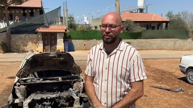 Video thumbnail for Israeli forces detain 12 Palestinians, with occupiers burning 2 vehicles in West Bank.