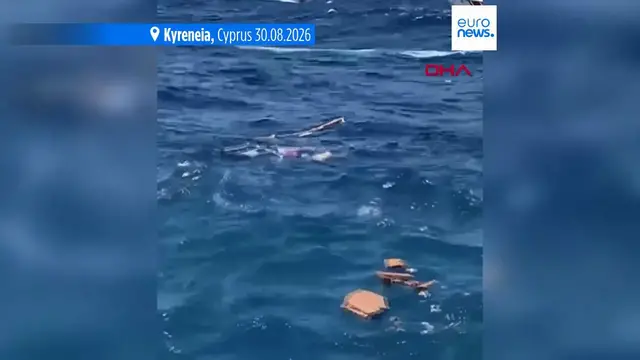 Video thumbnail for Captain arrested after eight people die in ferry capsize off northern Cyprus