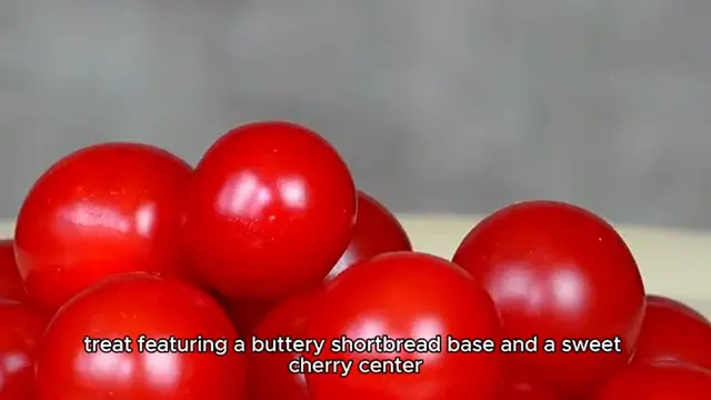 Video thumbnail for Christmas Maraschino Cherry Shortbread Cookies