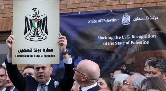 'Video thumbnail for ‘Palestine exists, it has always existed and it always will’: Palestine’s ambassador to UK'