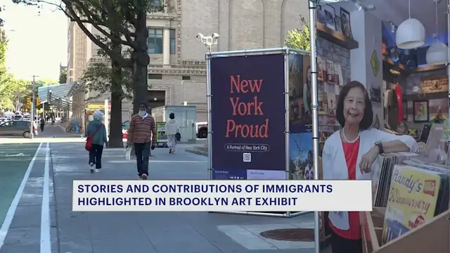 Video thumbnail for Contributions and stories of immigrants in NYC put on display in art exhibit