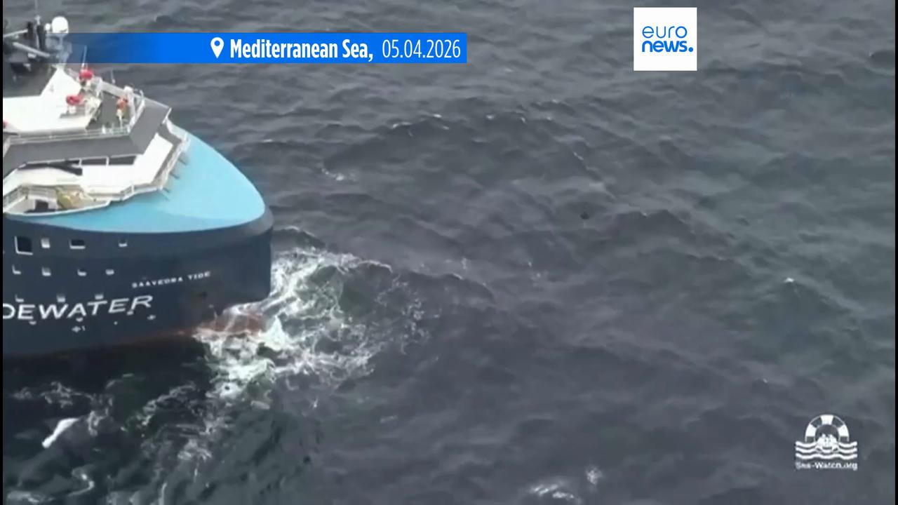 Video thumbnail for More than 70 people feared dead after migrant boat capsizes in the central Mediterranean