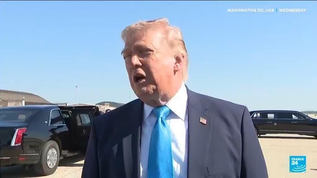 Video thumbnail for Iran reviewing latest US offer as Trump renews threats