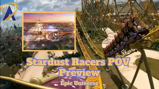 Video thumbnail for Epic Universe Stardust Racers POV First Look