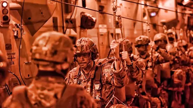 'Video thumbnail for 82nd Airborne Division Paratroopers • Red Light Jump'