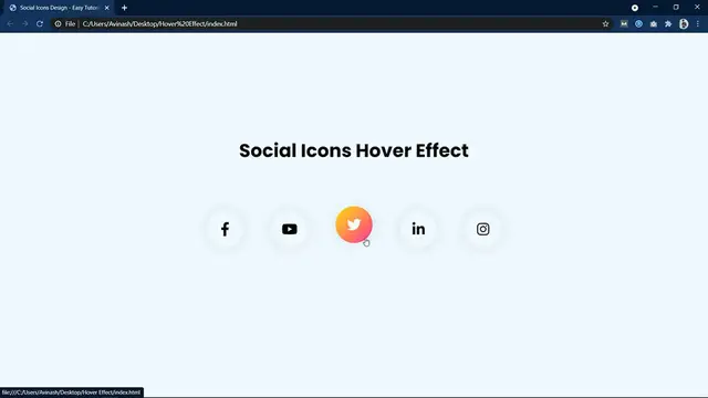 Video thumbnail for How To Make Hover Effect on Website Using HTML and CSS _ Icons Animation on Website