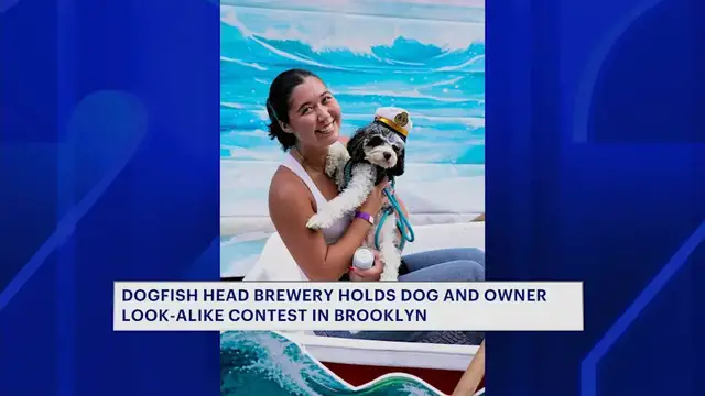 Video thumbnail for Brewery holds dog-owner look-alike contest in Brooklyn