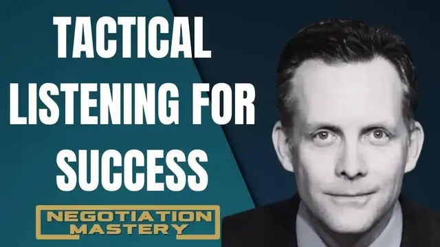 Video thumbnail for Negotiation Mastery: master communication skills with black swan tactics