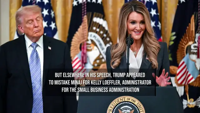 Video thumbnail for NEWS OF THE WEEK: President Trump labels Nicki Minaj 'so hot' and a 'real talent'.