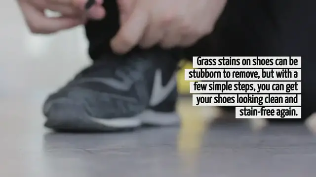 Video thumbnail for How To Get Grass Stains Out Of Shoes
