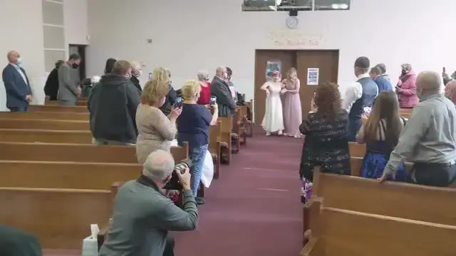 Video thumbnail for Bride With Cerebral Palsy Walks Unaided Down Aisle On Wedding Day | Happily TV