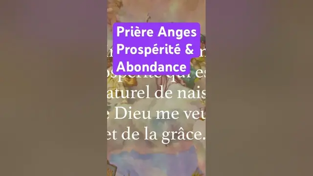 Video thumbnail for Prière Anges Prospérité et Abondance 🤩🙏🏼