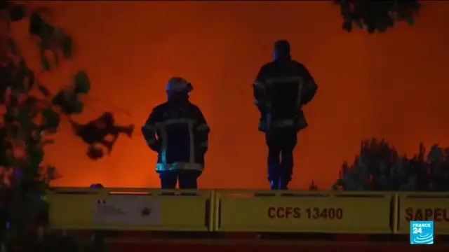Video thumbnail for French firefighters join nationwide protests after devastating summer wildfires