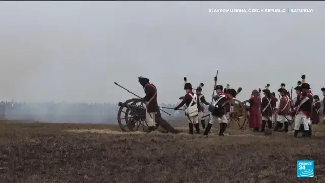 Video thumbnail for History buffs flock to Czech Republic to re-enact Napoleon’s Austerlitz triumph