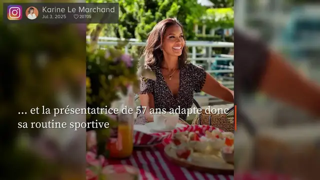 Video thumbnail for Karine Le Marchand se met «à la muscu».