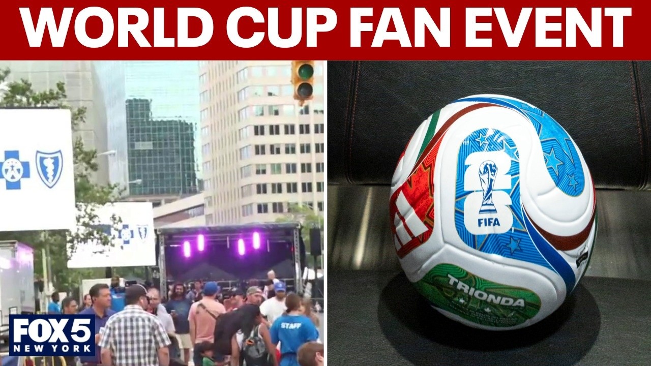 Video thumbnail for World Cup fan event in full swing ahead of USA match