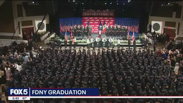 Video thumbnail for Third generation firefighter graduates