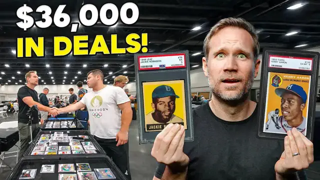 Video thumbnail for Sports Card Investor: $36k card show deals! insights on jordan, acuna, and vintage values