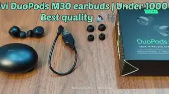 Video thumbnail for MIVI Duopods M30 || Music TWS Earbuds @899/- ONLY
