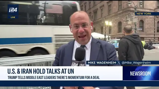 Video thumbnail for Trump tells Middle East leaders there is momentum for a deal between US and Iran