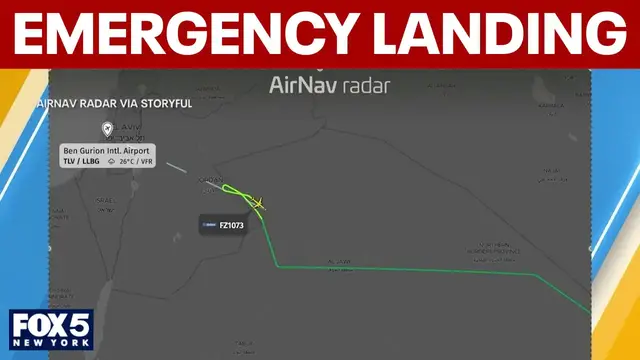 Video thumbnail for Israel-bound flight makes emergency landing in Saudi Arabia after cockpit fight