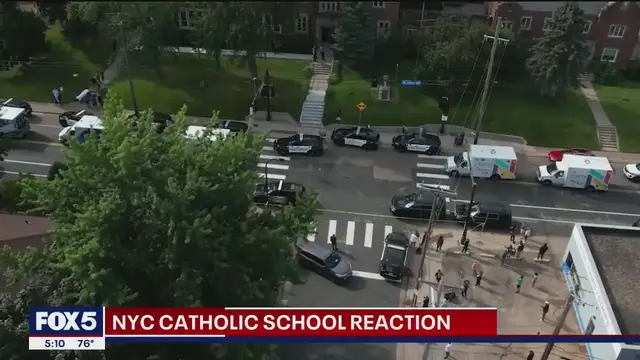 'Video thumbnail for NYC Catholic schools react to Minneapolis school shooting'