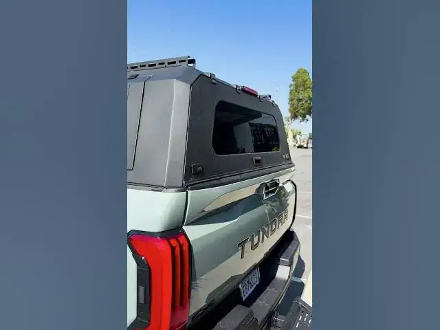 'Video thumbnail for 2025 Tundra Camper Shell | OuO Pickup Cover'