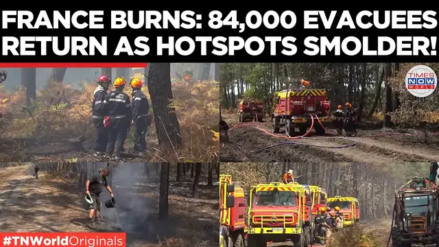 Video thumbnail for FRANCE WILDFIRE: 84,000 Evacuees Return as Gironde Blaze Still Smolders | Times Now World