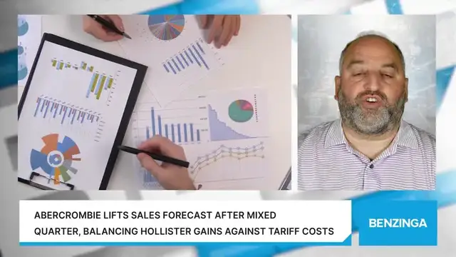 'Video thumbnail for Abercrombie Lifts Sales Forecast After Mixed Quarter, Balancing Hollister Gains Against Tariff Costs'