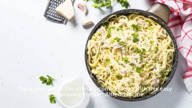 Video thumbnail for Chicken Alfredo Recipe (Easy and Amazing)